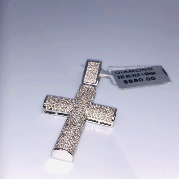 White gold vermeil genuine natural 1 ct certified diamonds Not CZ Not Fake SALE! - Picture 9 of 10